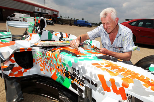 Force India unveils 'Art Car'