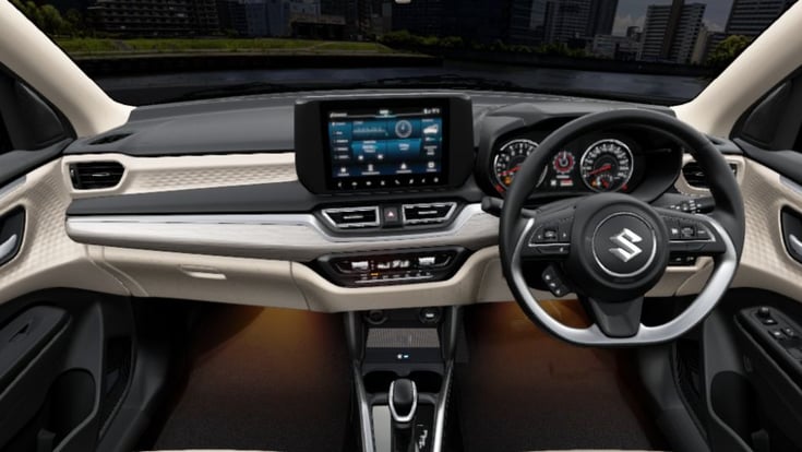 Maruti Dzire ZXi+ interior Maruti Dzire ZXi+ interior