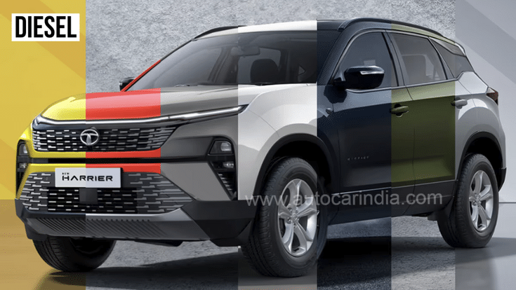 Tata Harrier diesel color options