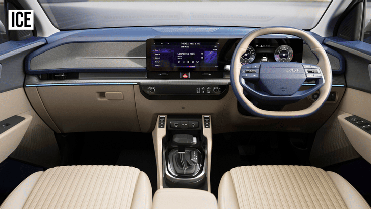 kia carens clavis ice dashboard