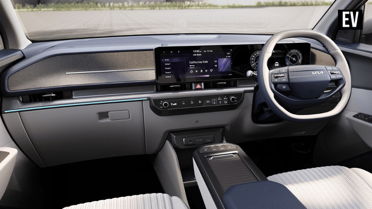 kia carens clavis ev dashboard