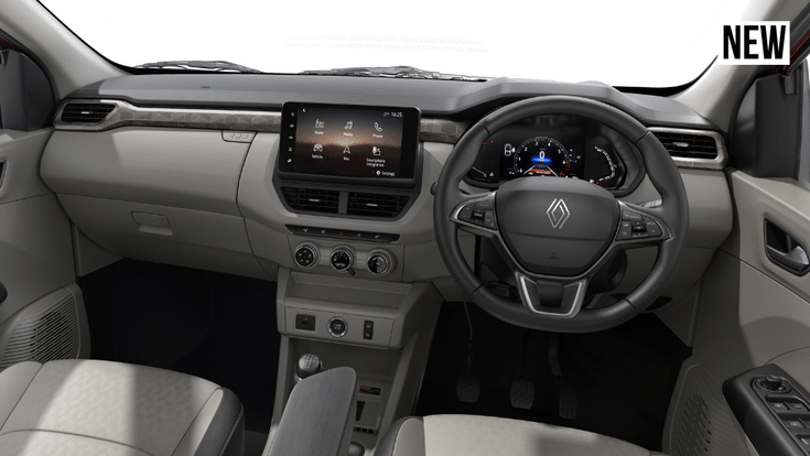 renault triber facelift dashboard