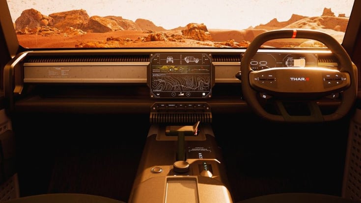Mahindra Thar.e interior Mahindra Thar.e interior