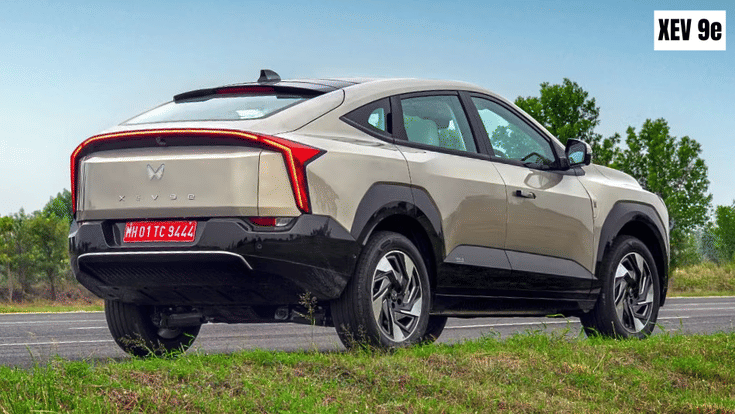 Mahindra XEV 9e rear quarter