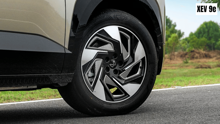 Mahindra XEV 9e alloy wheel size