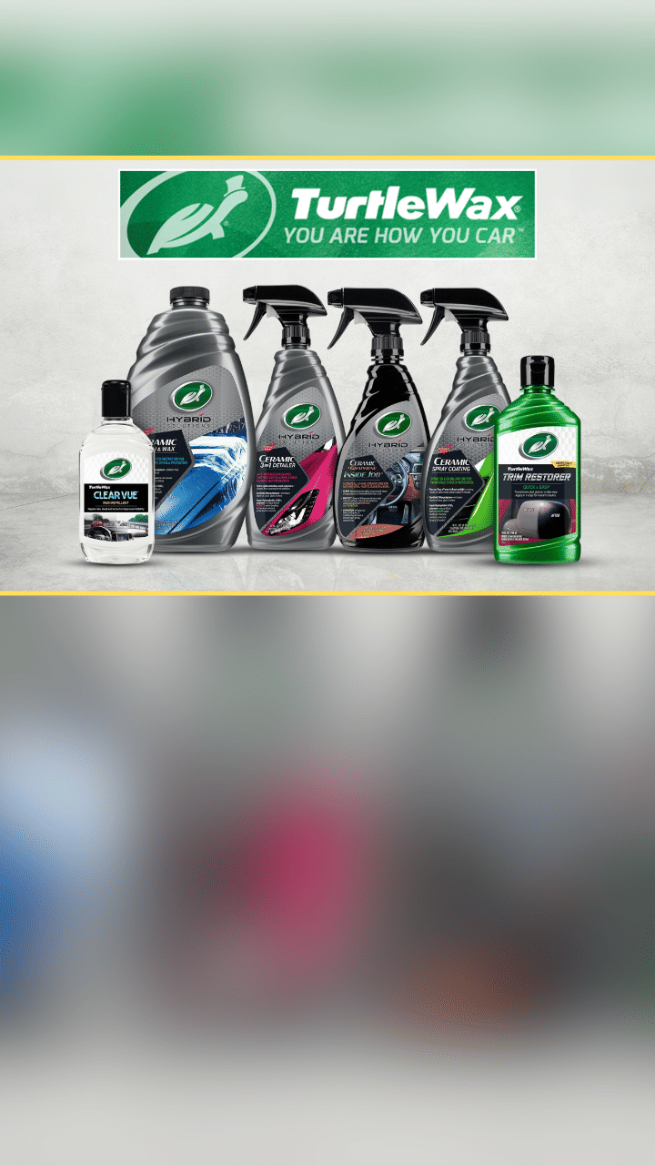 Turtle Wax ClearVue Rain Repellent, Hybrid Solutions Ceramic Wash & Wax, Hybrid Solutions Ceramic Wax 3-in-1 Detailer, Ceramic + Graphene Inside Job, Hybrid Solutions Ceramic Acrylic Black Wax, Trim Restorer