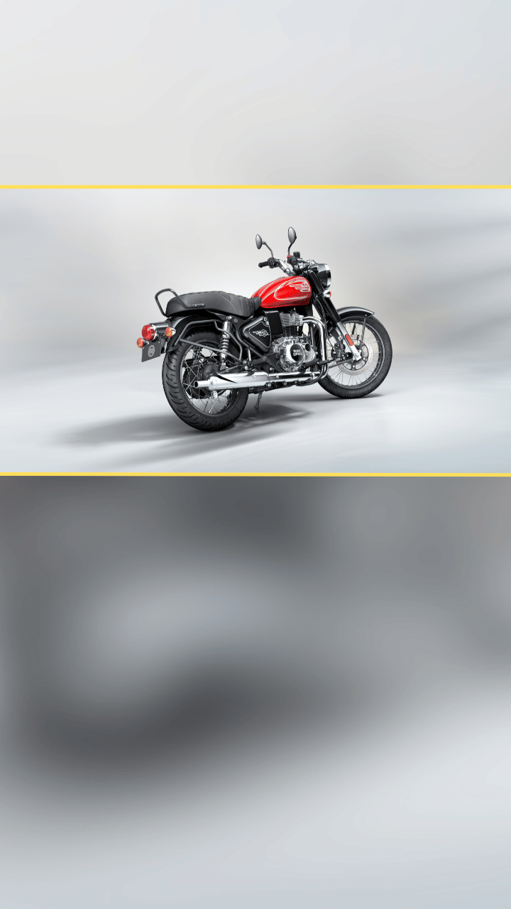 Royal Enfield Bullet 350 based on Classic 350 platform; rivals Honda CB350, Jawa 350, Harley-Davidson X440 Denim.