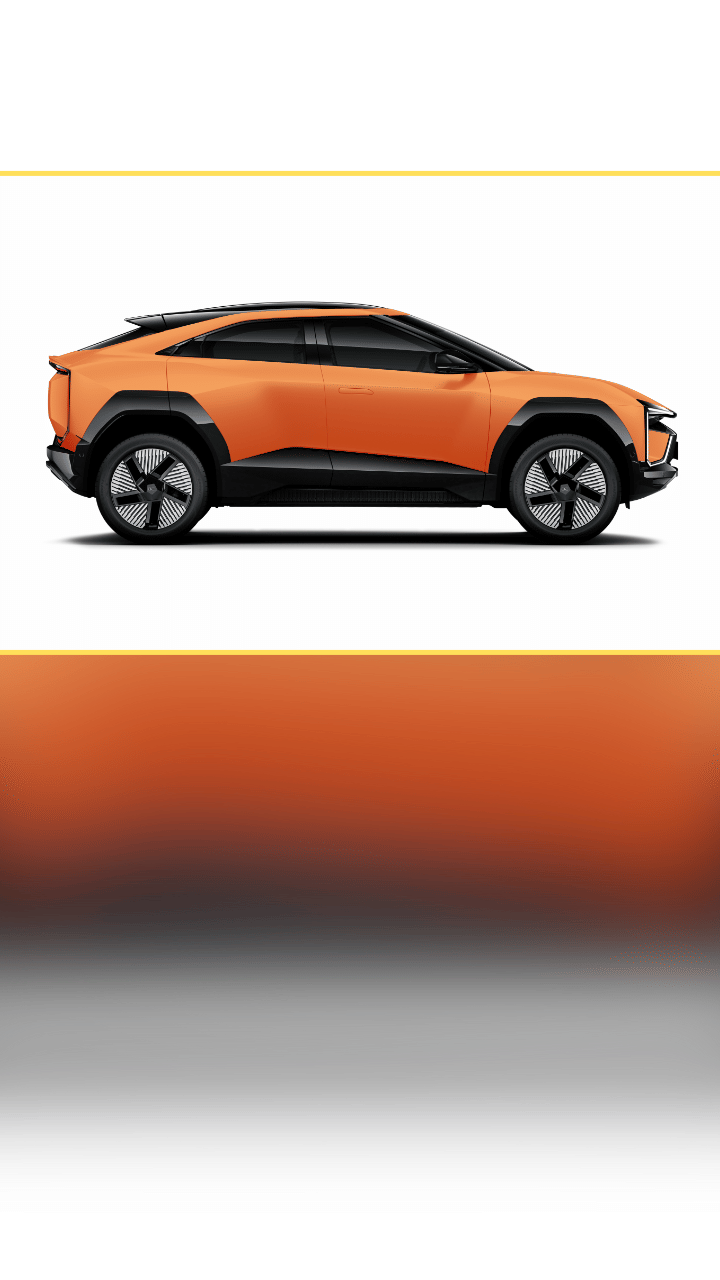 Mahindra BE 6e Firestorm orange