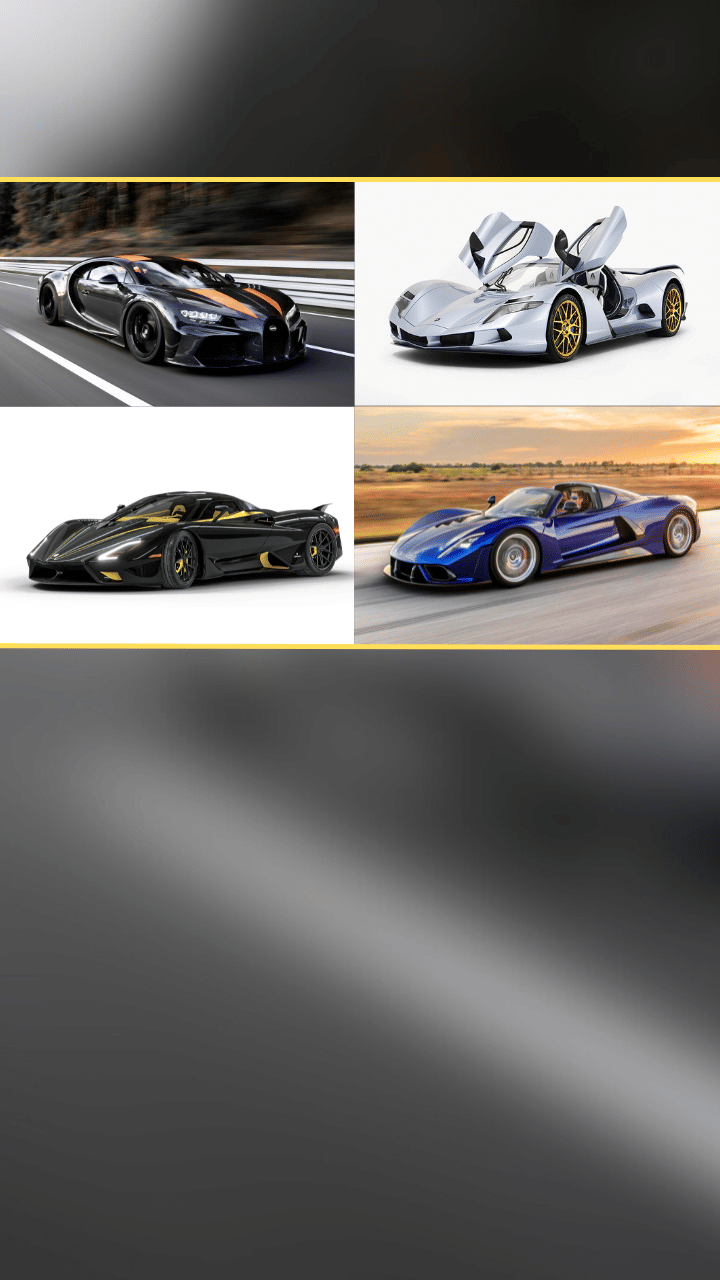 Bugatti Chiron Super Sport, fastest cars in the world, Rimac Nevera, hypercars